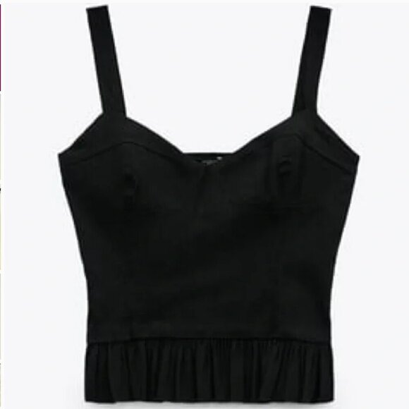 Zara Tops - ZARA BUSTIER TOP Size M NEW WITH TAG!